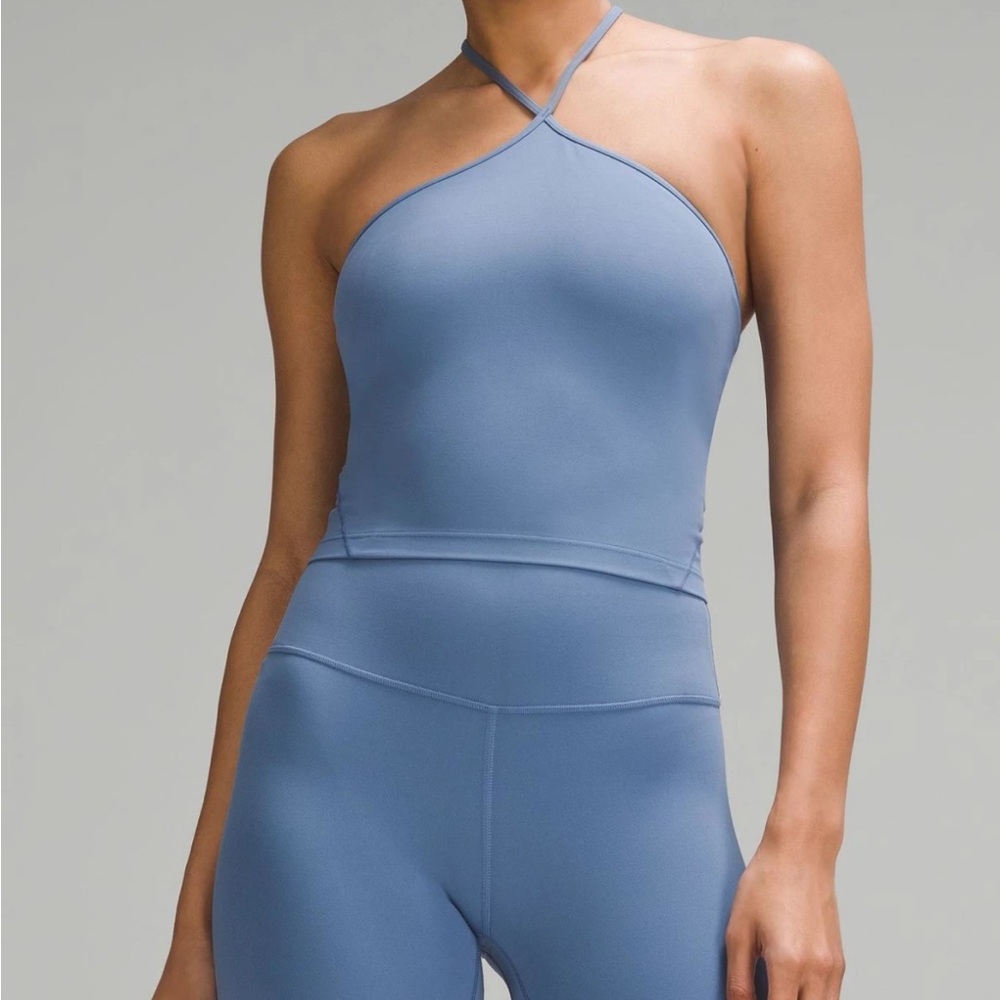 lululemon athletica Blue Cross-Back Seamless Camisole